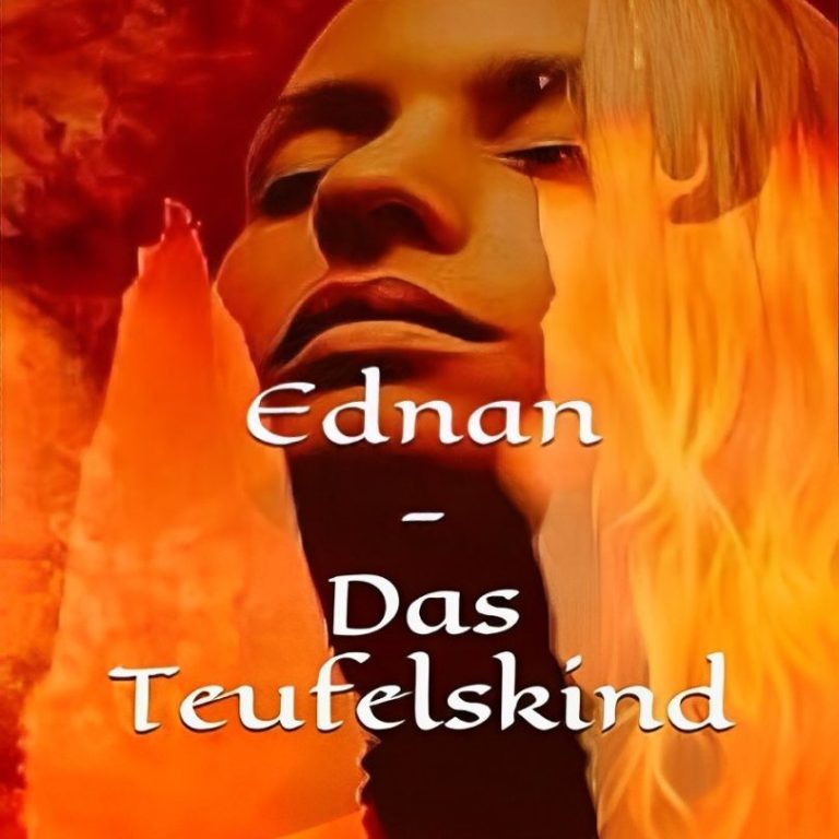 Mann mit Axt hinter einem Frauenkopf, Lesung zum Buch "Ednan - Das Teufelskind" 