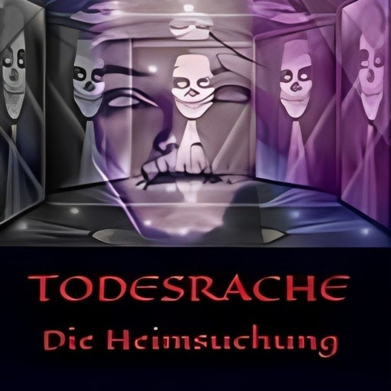 Nonne als Skelett, Cover zum Buch "Todesrache - Die Heimsuchung", Lesung